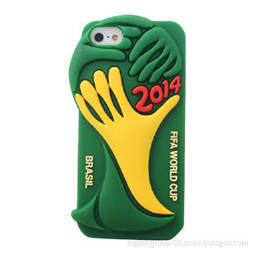 Silicone Case, for iPhone 5, World Cup OEM and ODM Orders Warmly Welcomed